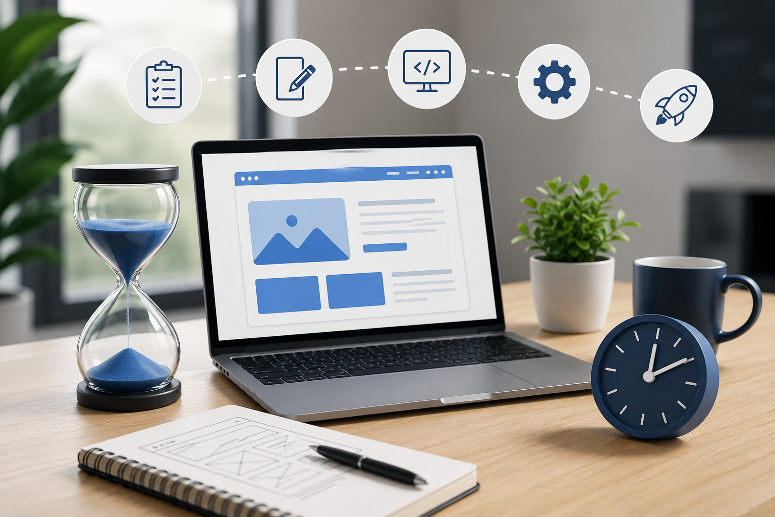 ¿Cuanto demora crear una página web?
